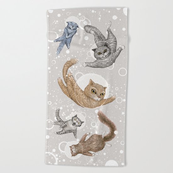 Cat Beach Towel