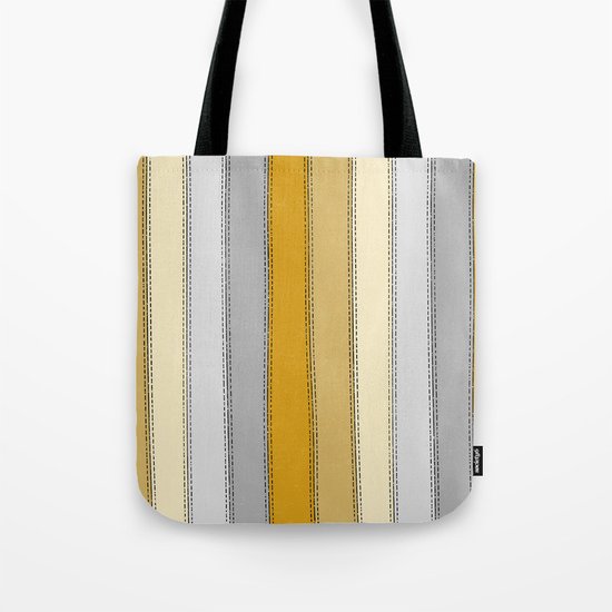 Yellow Lines Tote Bag