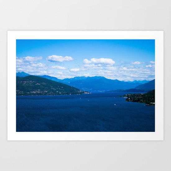 DEEP BLUES Art Print