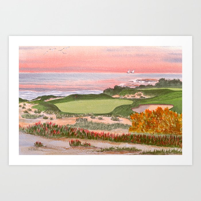 Spyglass Hill Golf Course Hole 3 Art Print