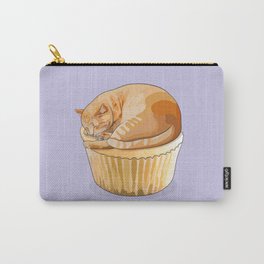 Orange Tabby Cat Cupcake Carry-All Pouch