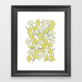 ginkgo leaves (special edition) Framed Art Print