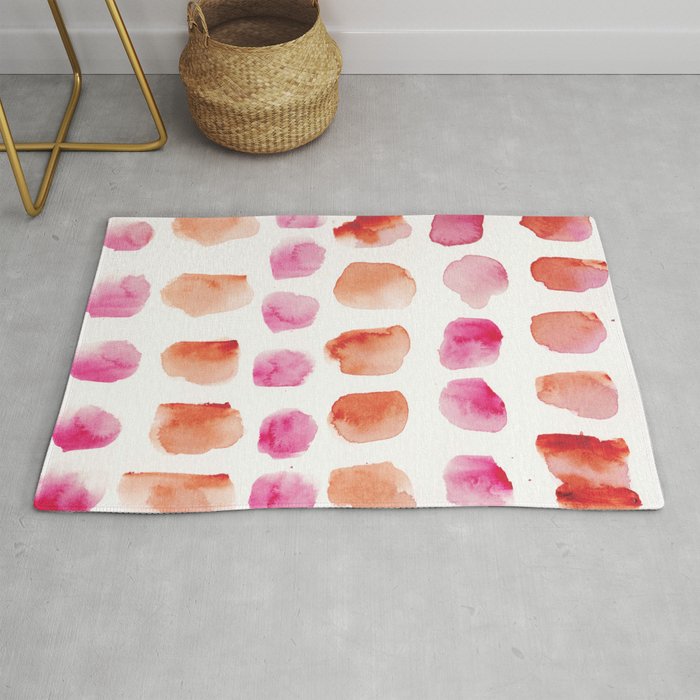 1 Minimalist Art 220419 Abstract Expressionism Watercolor Painting Valourine Design  Rug