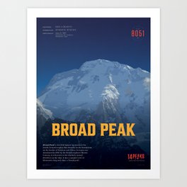 Broad Peak Art Print