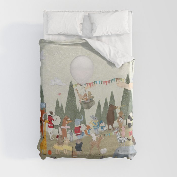 the great parade Duvet Cover