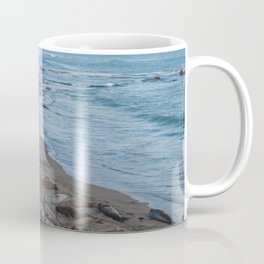 Elephant seals beach Coffee Mug