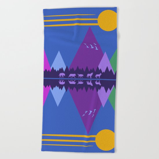 Wolf Pack Passage Beach Towel