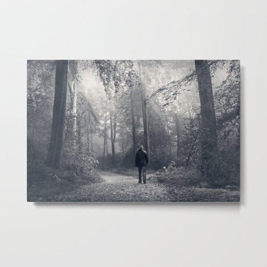 in the forest of light Metal Print