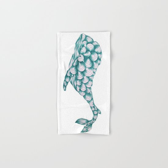 Turquoise Whale Hand & Bath Towel
