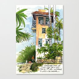 Hemingway's Cuba:  Writing Studio at Finca Vigia Canvas Print
