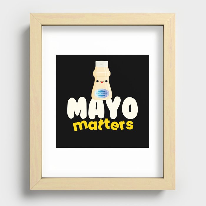 Mayo Matters Sauce Bbq Grilling Recessed Framed Print