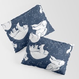 Polar Bear and Constellation Arctic Night Sky Stars Pillow Sham