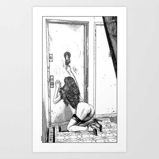 asc 700 - L'audience reportée (The missed handshake) Art Print