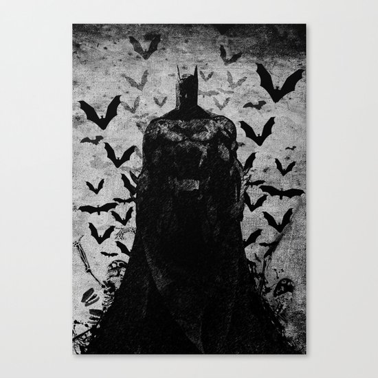 The night rises B&W Canvas Print