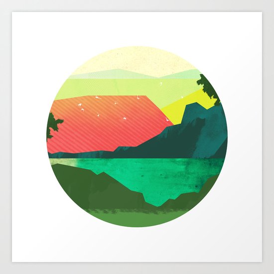 Circlescape Art Print