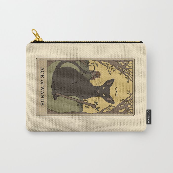 Ace of Wands Carry-All Pouch