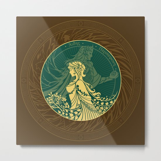 Hades and Persephone Metal Print