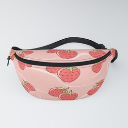 Cute Pink Strawberry Pattern Fanny Pack