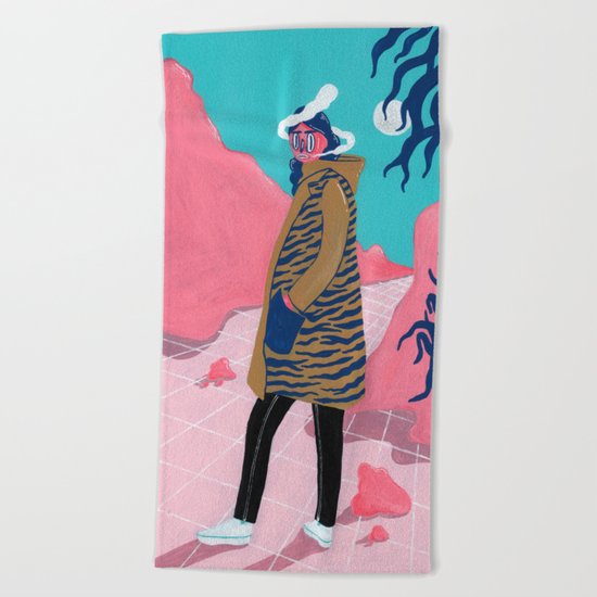 BETWEEN THE MOUNTAINS 2 Beach Towel