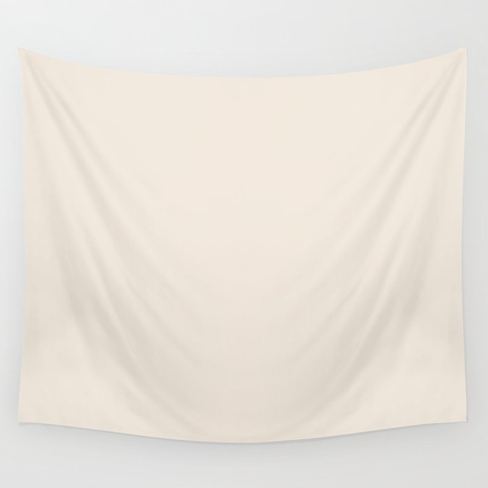 Off White Ivory Bone Cream Solid Color Pairs PPG Euro Linen PPG1083-2 - All One Single Shade Colour Wall Tapestry