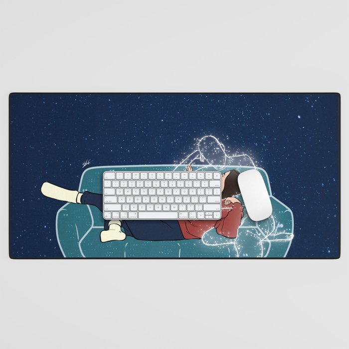 Love on the couch. Desk Mat