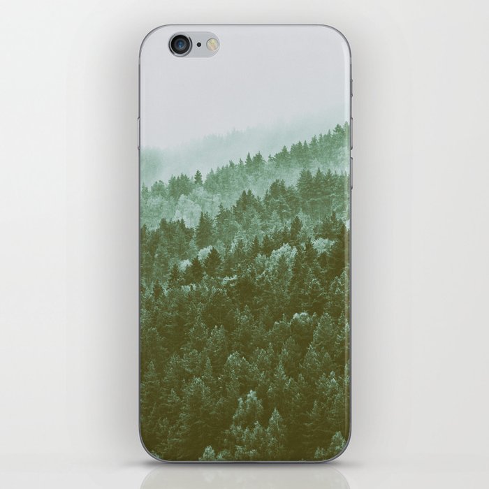 Forest in the fog iPhone Skin