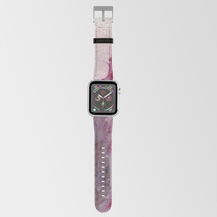 Dramatic Grey Pink Abstract Apple Watch Band