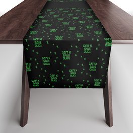 Gen X Sais Quoi - 1990s Green Computer Style Font for the Neglected Generation Table Runner