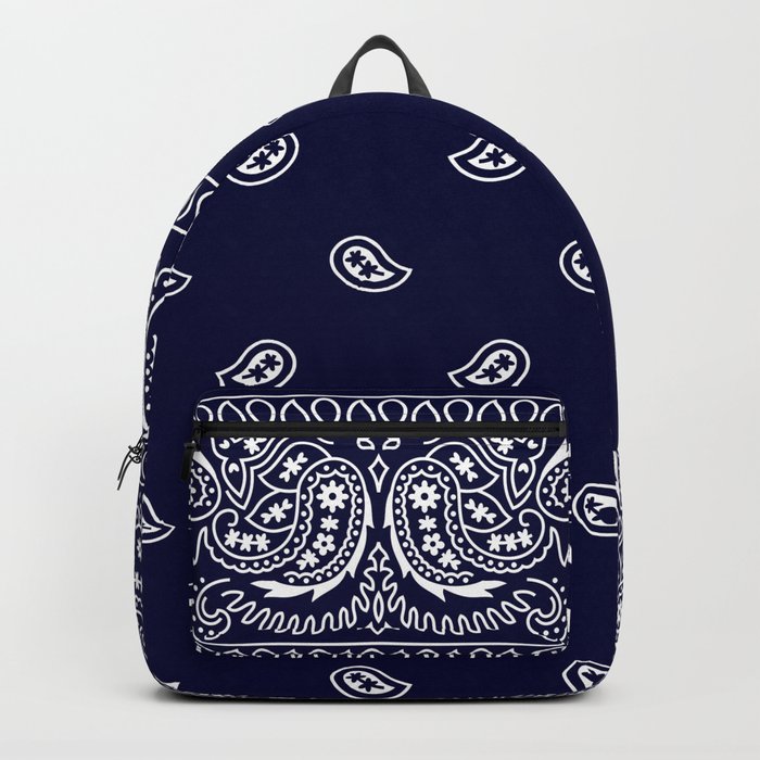 Blue Paisley Backpack