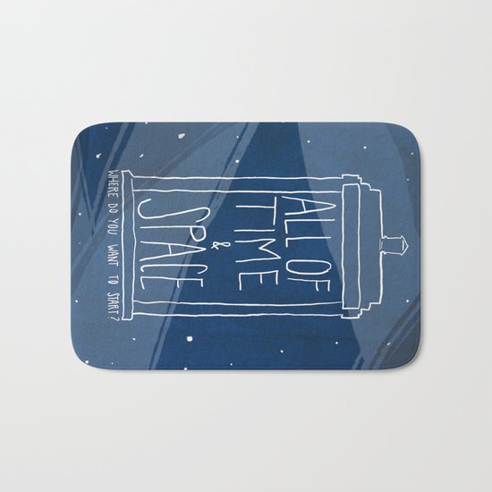 All Of Time And Space Bath Mat