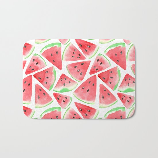 Watermelon slices pattern Bath Mat