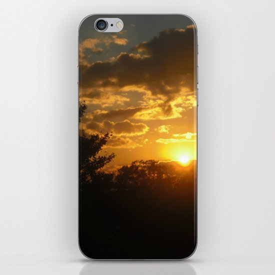 Silhouette Sunset iPhone & iPod Skin