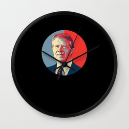 Jimmy Carter Former President Portrait Wall Clock