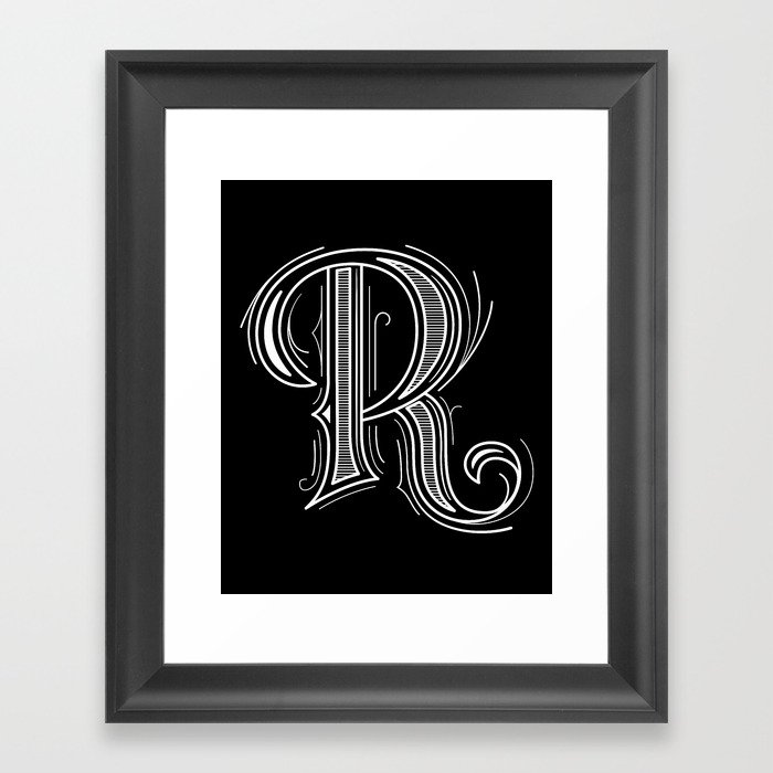 Alphabet R Framed Art Print