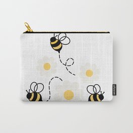 Three Bees Carry-All Pouch