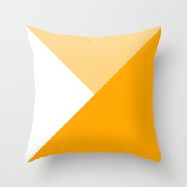 Saffron Angles Throw Pillow