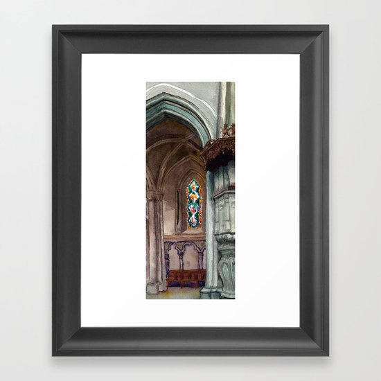 Cathédrale, partie deux Framed Art Print