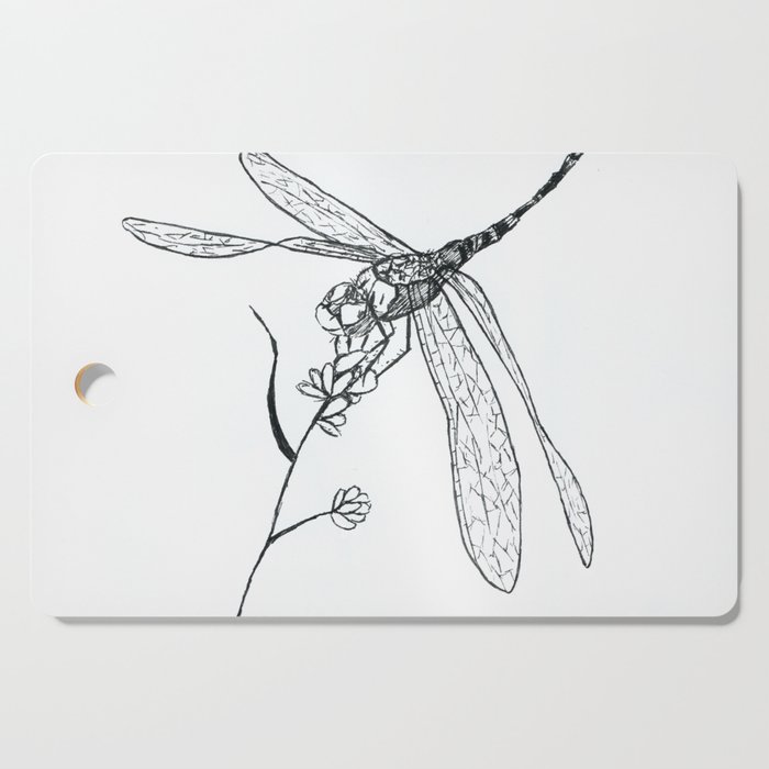 Dragonfly quick sketch Cutting Board