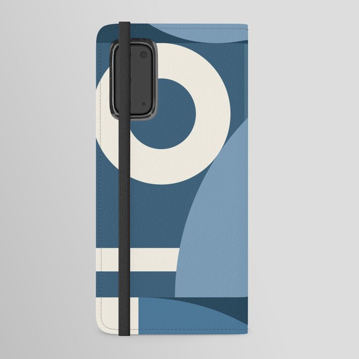 Abstract geometric arch colorblock 4 Android Wallet Case