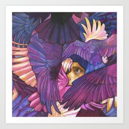 A Murder of Ravens Art Print