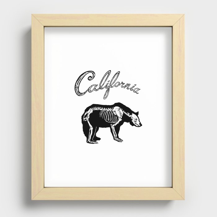 Golden State XRAY Recessed Framed Print