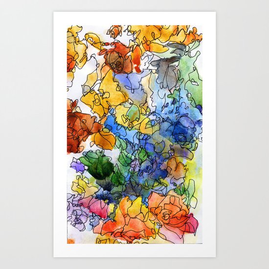 Colored fantasy Art Print