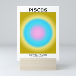 Pisces Gradient Print Mini Art Print