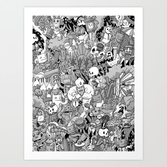 Two Ducks in a Pond Art Print