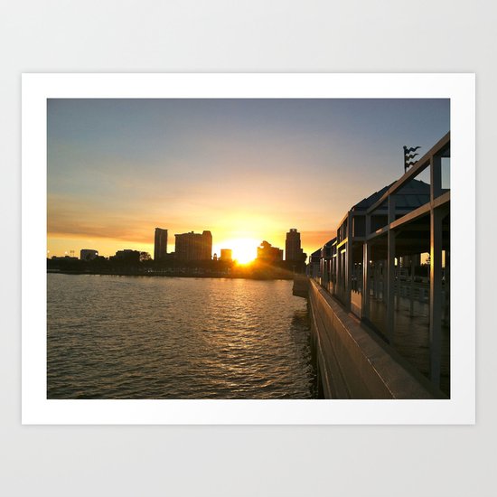 Urban Sunset Art Print