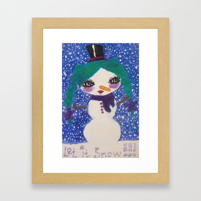 let it snow!!!!! Framed Art Print