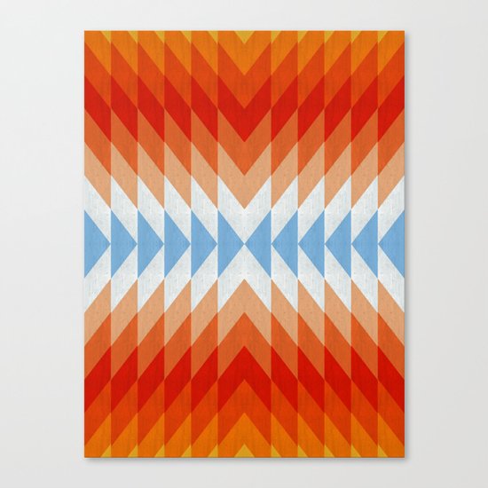 Minimalist orange and red Canvas Print