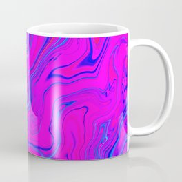 Liquid Color Pink Blue Marble 4 Coffee Mug