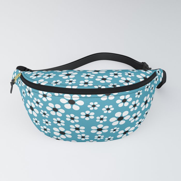 Dizzy Daisies - teal - more colors Fanny Pack