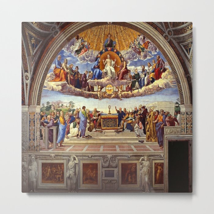 Raphael The Disputation of the Holy Sacrament  Metal Print